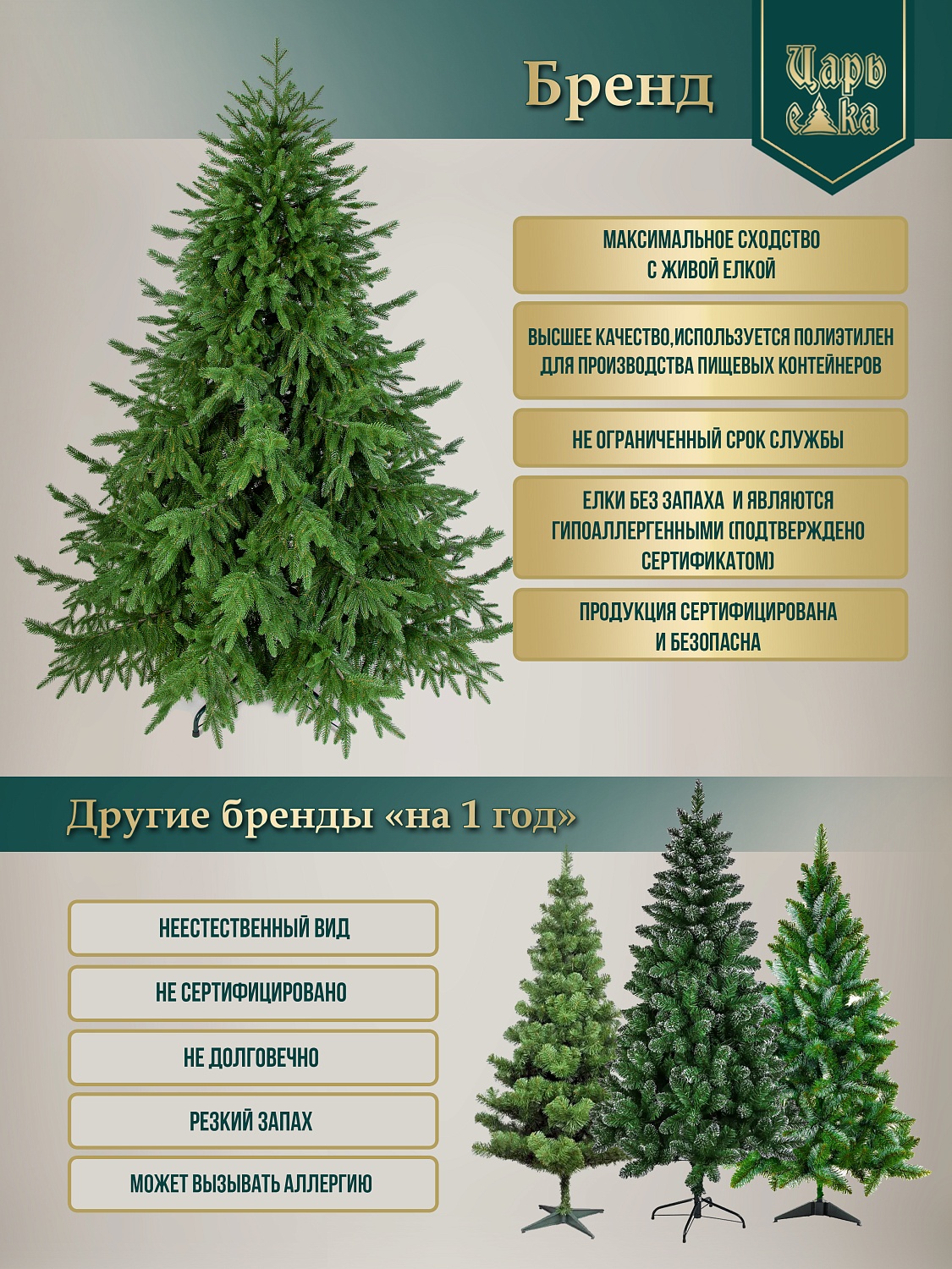 Ель искусственная Царь Елка Ассоль с освещением